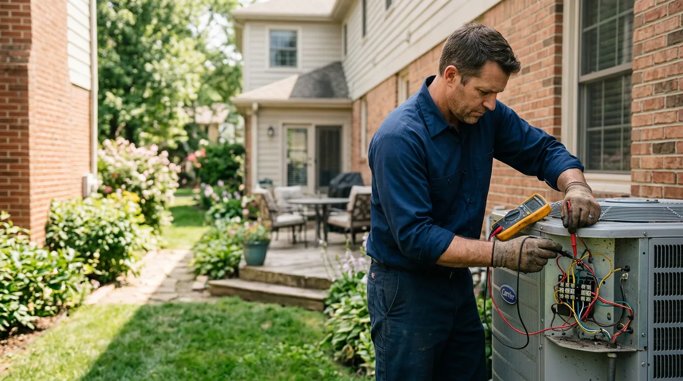 HVAC technician working near Saint Louis, MI
